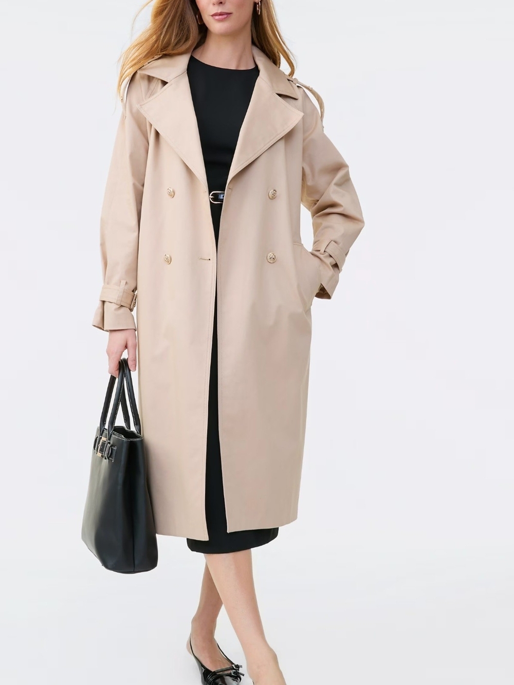 ANN TAYLOR Refined Trench Coat. Size S